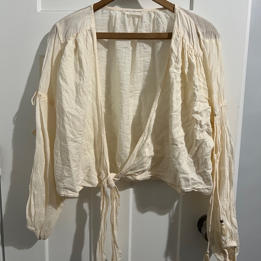 Spell Seashell Organic Tie Top